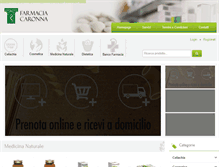 Tablet Screenshot of farmaciacaronna.com